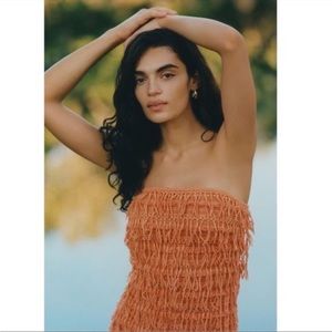 Let me fringed tube mini by Anthropologie